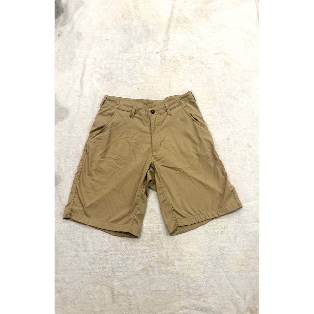 Patagonia Mens 30 Organic Cotton Nylon Blend Khaki Tan Chino Shorts Made in USA